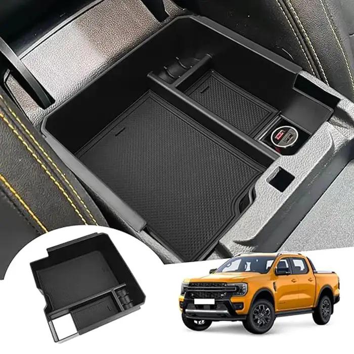 Boîte de rangement pour accoudoir de voiture, plateau, support organisateur de Console pour Ford Ran