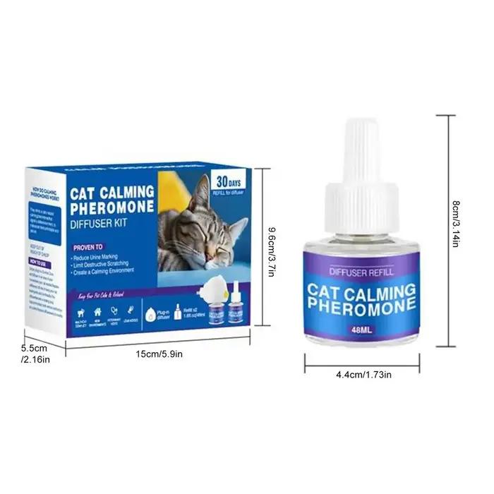 Recharge de diffuseur apaisant pour phéromones de chat, réduit la lutte, prise de diffuseur pour ani