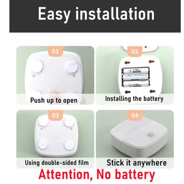 LDHLM capteur de mouvement lumière LED veilleuses AAA alimenté par batterie chambre mur escalier pla