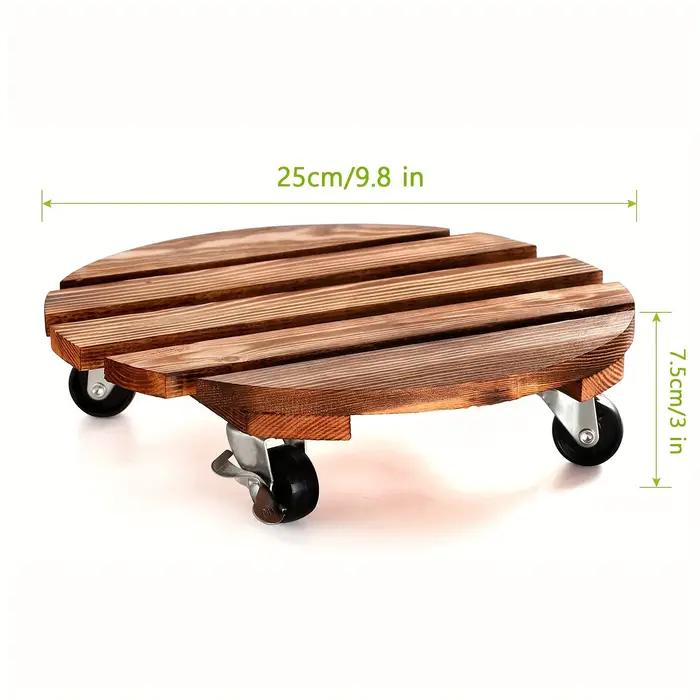 Support de plante à roulettes avec roues