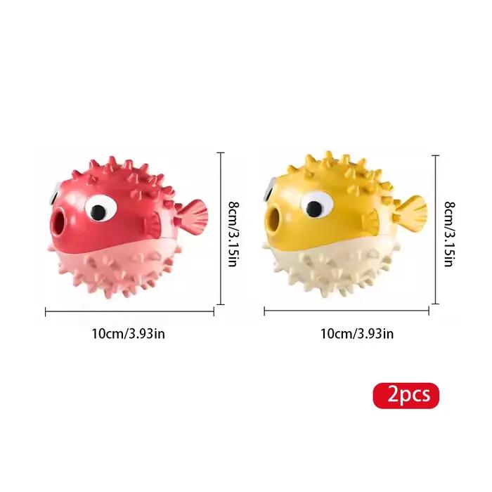 Jouet pour chien en forme de poisson rebondissant, résistant aux morsures, anti-ennui, pour le netto