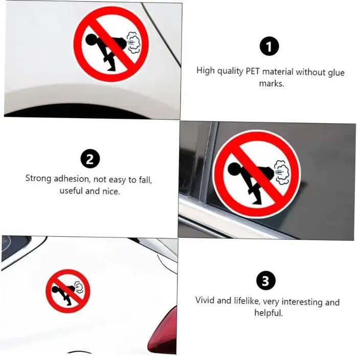 Autocollant de voiture interdit de pipi de chien