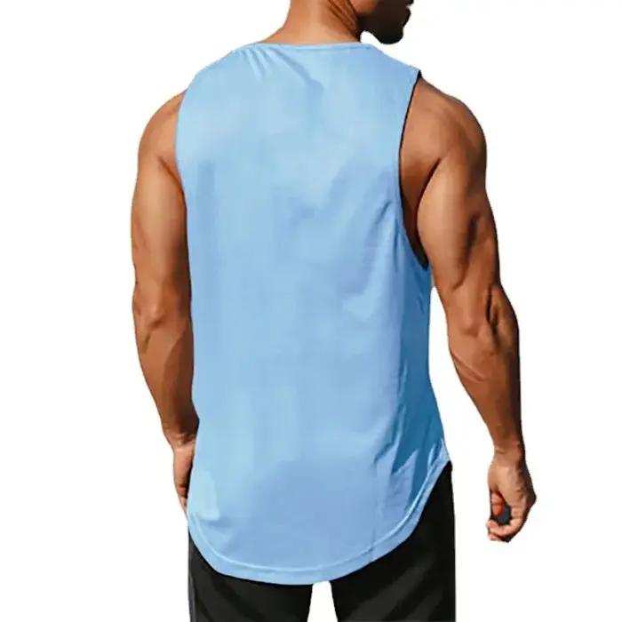 Débardeur de sport Muscleguys avec impression d'anime japonais pour hommes, vêtement fitness, séchage rapide, hauts sans manches pour hommes, occasions décontractées