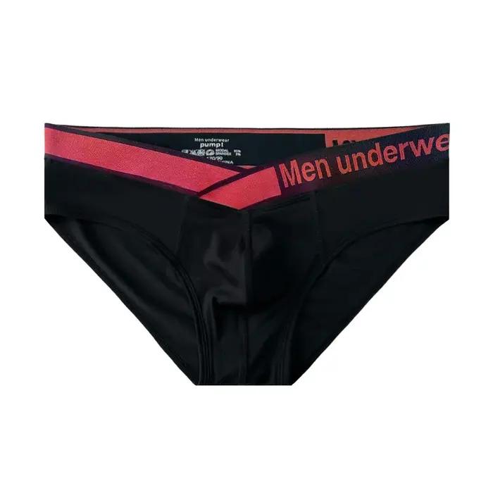 Caleçons de sport pour hommes, confortables, avec ceinture à motif laser dégradé, taille basse, coup