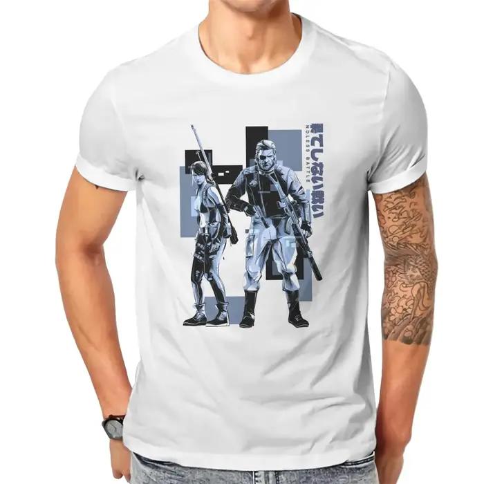 Bodift-Vêtements grande taille pour hommes, Silencieux, Style Yoji Shinkawa, V2 Metal Gear, Solid Mgsv, Phantom Pain, Big Boss, 100% Coton