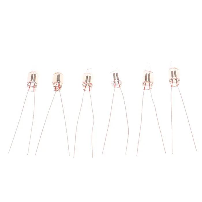 Voyant lumineux au néon, enseignes rouges, lampe 5mm, 5x13mm, ampoules 220V, bouton de commutation,