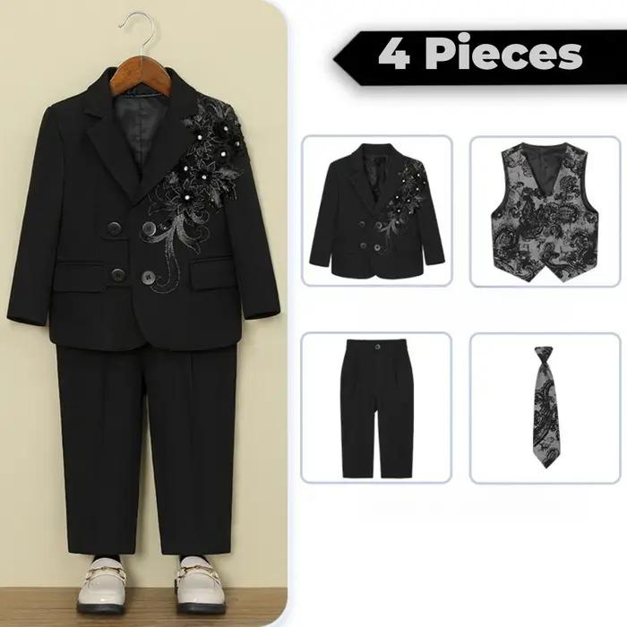 Txjojn – ensemble de costumes brodés pour garçons