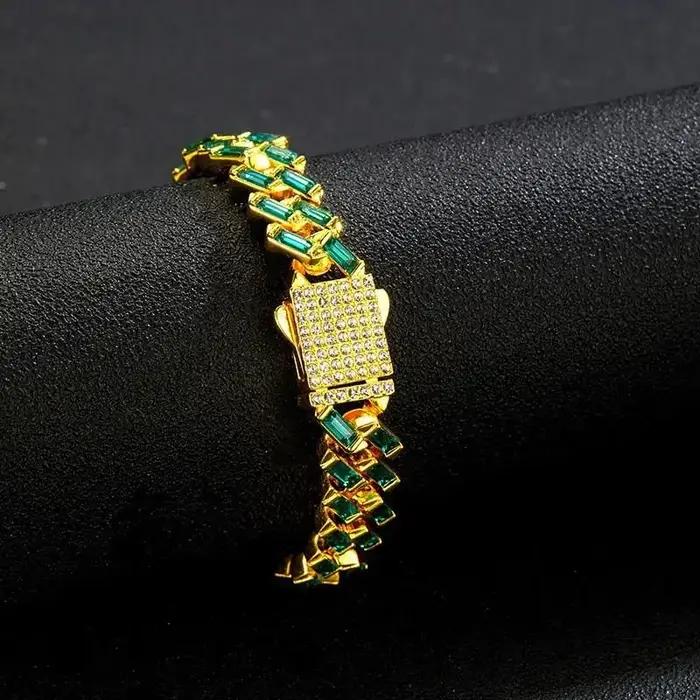 Colliers de chien en pierre verte scintillante, diamant cubain JOCat, or, argent, document, accessoi