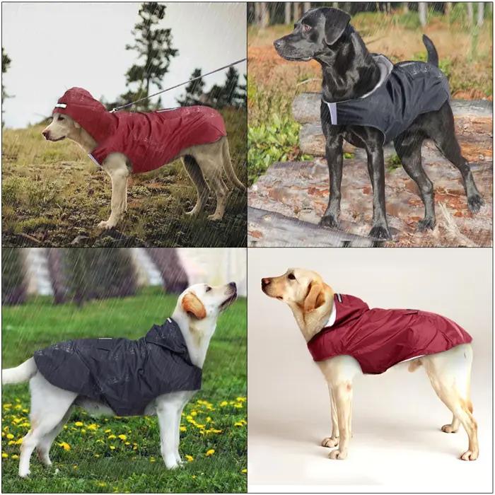 Manteau imperméable réfléchissant pratique pour chien