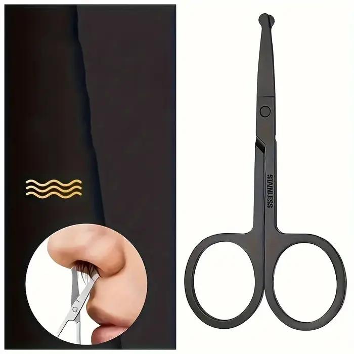 Ciseaux de coupe à tête ronde de précision-coupe de toilettage des poils du nez, outils de coupe de