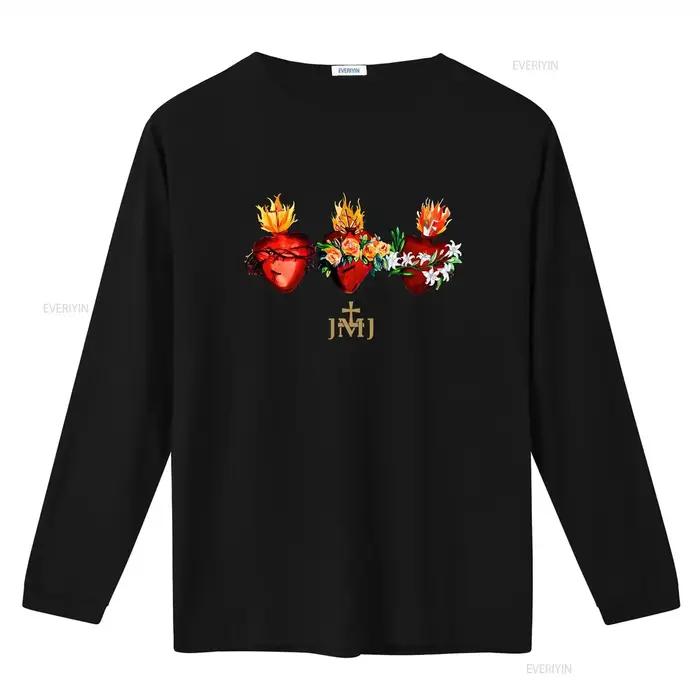 T-shirt vintage unisexe JMJ (Saints Cœurs Sacrés de Jésus