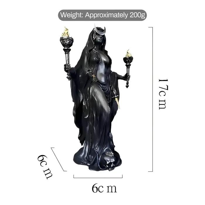Statuette de Sorcière de la Nuit en Resine Art Populaire Decor Intérieur Occasions Speciales Cadeau Unique