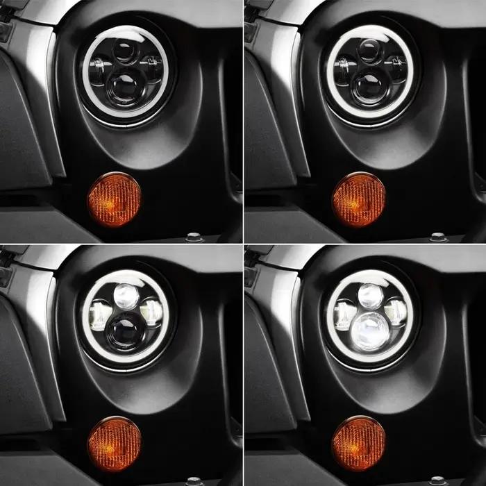 Fit 90-97 Mazda ata MiMX-5 MX5 Voiture 7 pouces Led sauna lumière ronde Angel Eyes Halo avant DRL lu