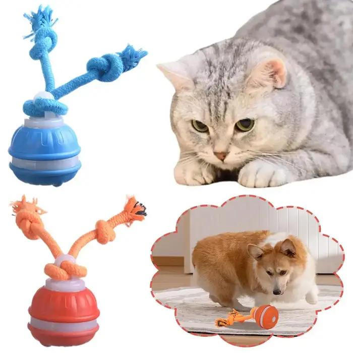 Jouets interactifs pour chiens, balle à activation par mouvement, balle roulante pour chiots/petits chiens, jouet à mouvement automatique, jouet rechargeable par USB