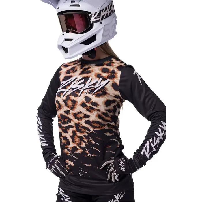 Maillot de cyclisme à manches longues pour femmes, T-shirt de motocross, T-shirt de descente, T-shir
