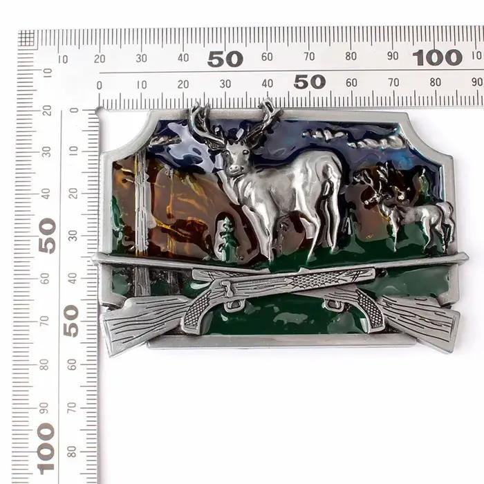 Boucle de ceinture de chasse au cerf pour homme, chasse en forêt, 3.8cm