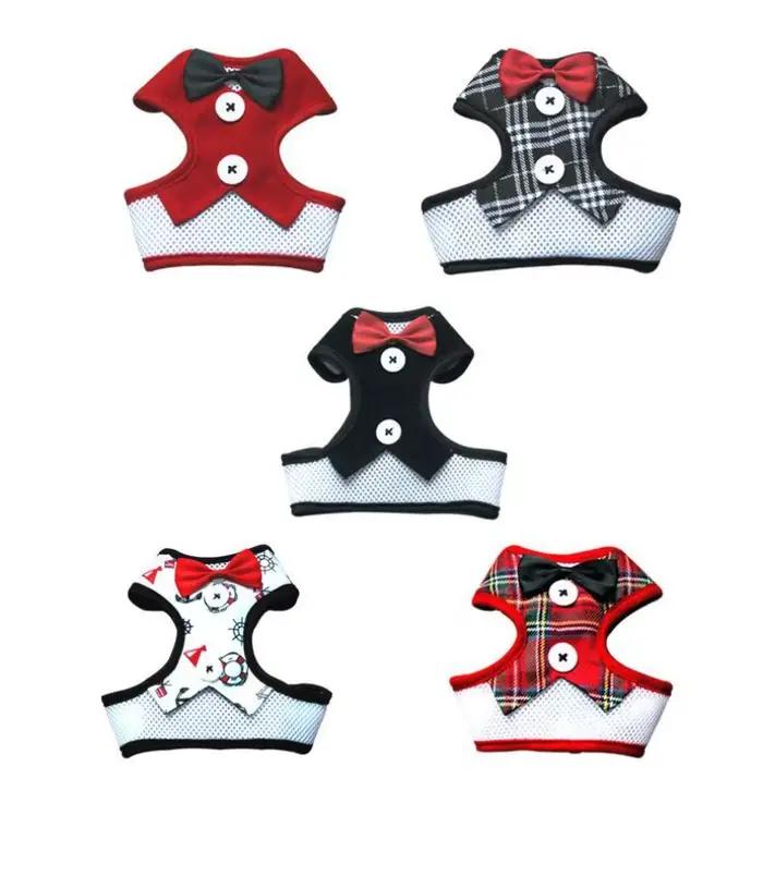 Harnais Élégant Réglable avec Nœud Papillon Accessoire Chic pour Animaux de Compagnie Occasions Spéciales Sorties Fêtes Chiens Chats