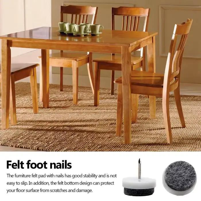 Pieds de Table en Feutre Duveteux pour Meubles, Coussretours Coulissant Protecteur pour Armoire, Can
