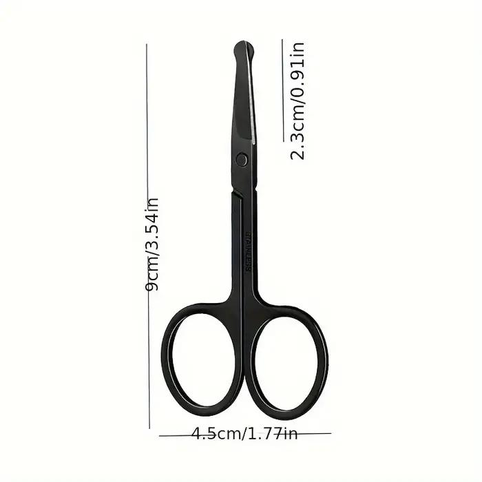 Ciseaux de coupe à tête ronde de précision-coupe de toilettage des poils du nez, outils de coupe de