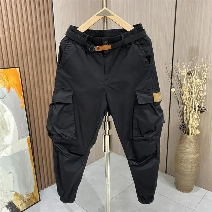 Pantalon harem homme confortable élastique mode décontractée automne cargo poches larges style hip-hop