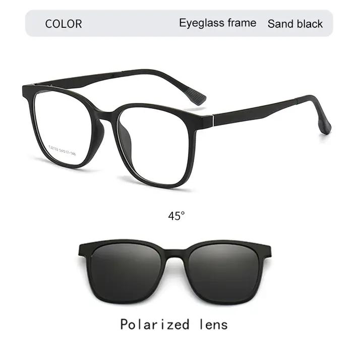 VICKY Flip-Up polarisé magnétique Clip-On lunettes de Prescription personnalisées femmes TR90 Vision nocturne Anti-éblou