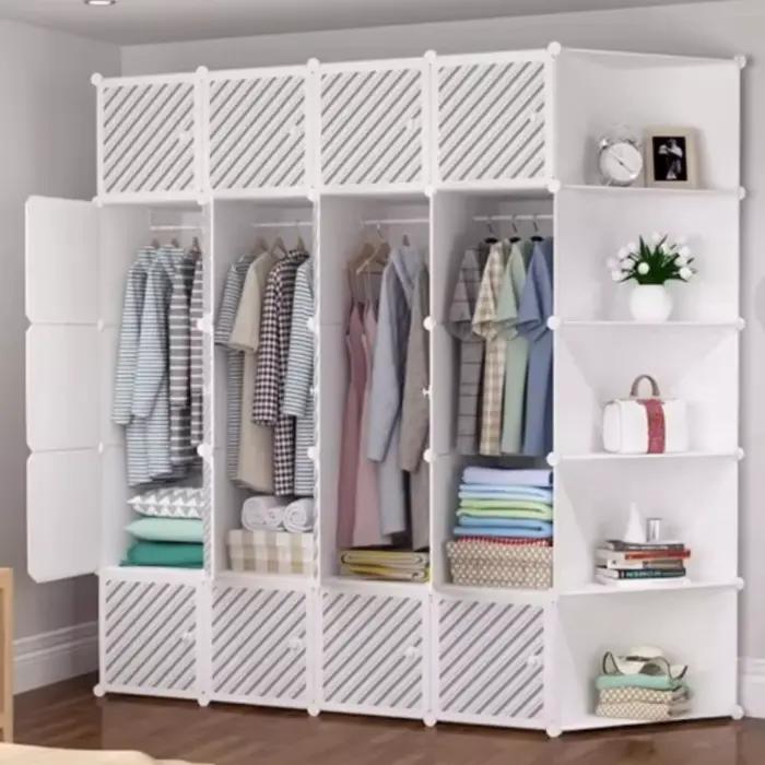 Chambre enfants porte-vêtements organisateur tiroir chaussure salon porte-vêtements étagères femmes Szafa Tekstylna Na Ubrania meubles