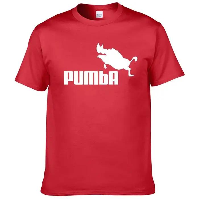 T-shirt imprimé PUMBA, été, hip-hop, sport, bas de tenue, manches courtes, sanglier volant, sanglier