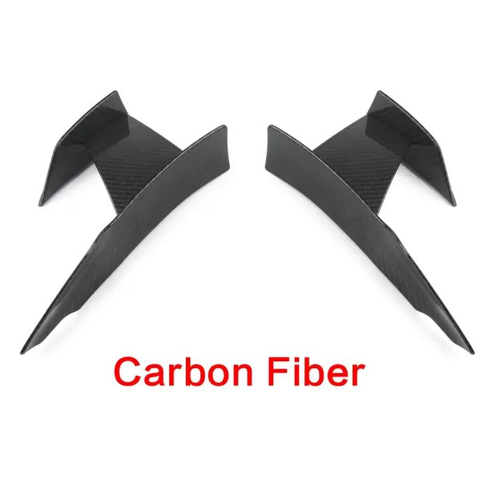 Accessoires de style de voiture en Fiber de carbone ou noir brillant