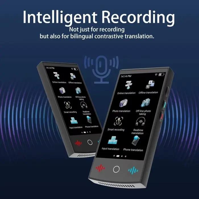 Traducteur vocal intelligent T26 portable 147 langues en temps réel pour voyages et affaires