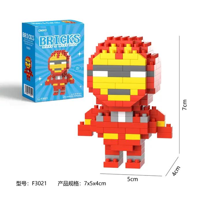 Marval légendes lega Deadpool Spider Man blocs de construction Iron Man personnage de dessin animé b