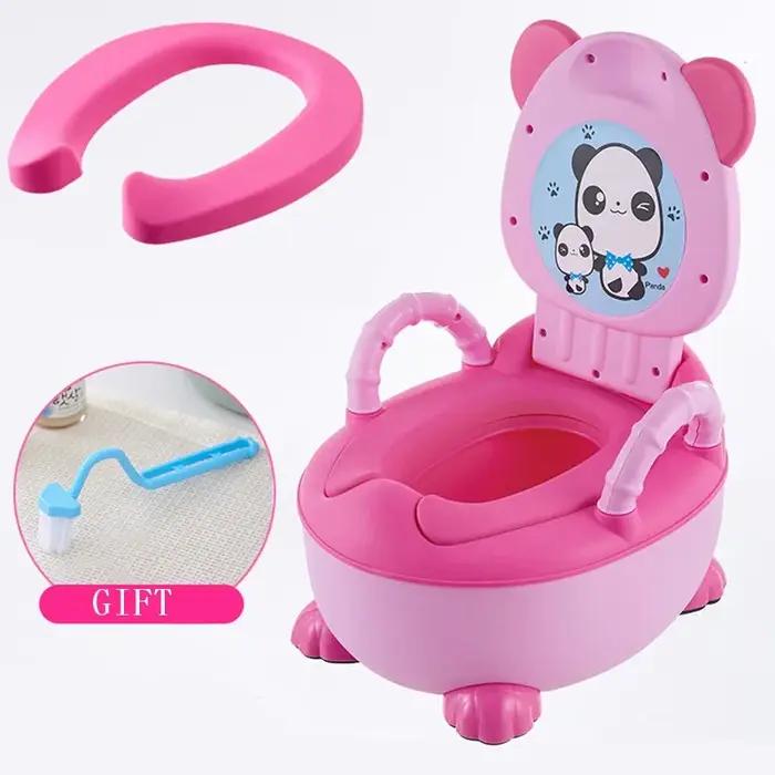 Siège de pot pour bébé de qualité supérieure en plastique avec design animal de compagnie pour formation à la propreté des bébés et enfants de 4 à 6 ans