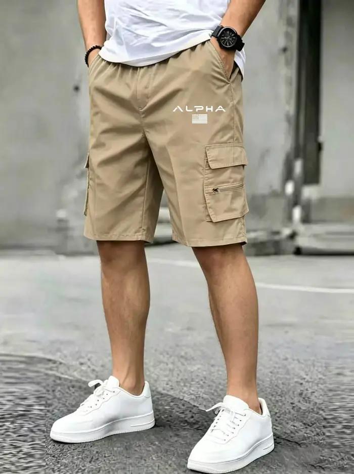 Shorts cargo imprimés drapeau américain