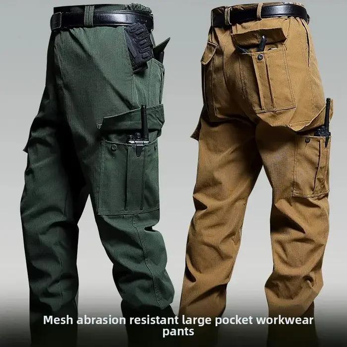 Pantalon tactique homme imperméable multi-poches militaire travail extérieur style américain