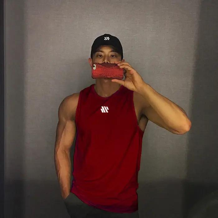 GITF Mannen musculation débardeurs gymnastique entraînement Fitness Mouwloos chemise course Kleding Stringer Singlet