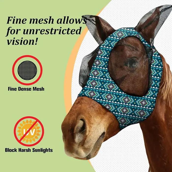 Masque pour chevaux avec oreilles