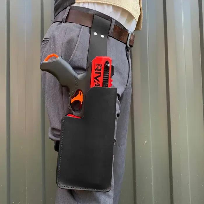 Étui de odoren cuir PU, steampunk, DulNerf, Kronos, poudres de odor, jambe tombante, corps, équipement de guerre, hammershot, sac de support de bras fort, LARP