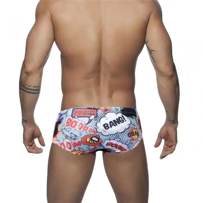 Hommes Sexy Bikini maillot de bain Boxer slips maillots de bain courts hommes natation Surffing tron