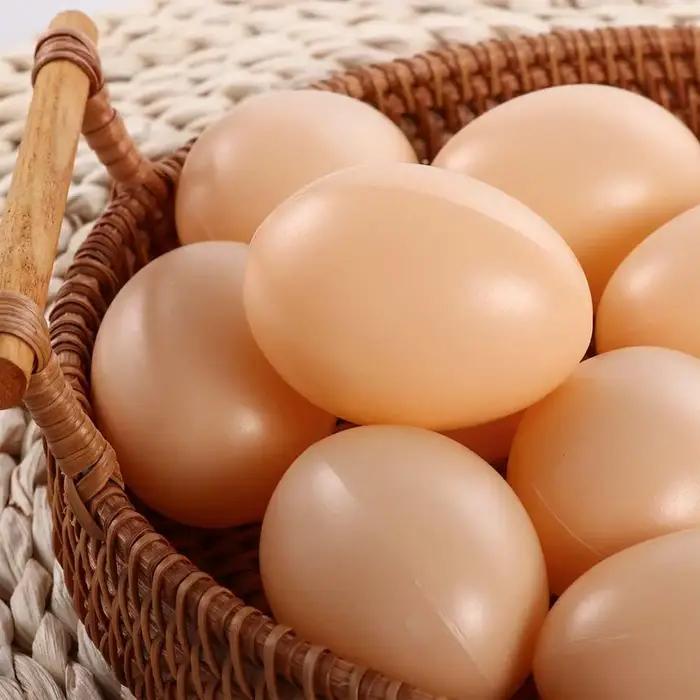 Œufs de canard et de cane artificiels, lot de 10 pièces, pour simulation, fournitures de fête, élevage de volailles, œufs de Pâques, œufs factices, œufs artificiels, éducatifs