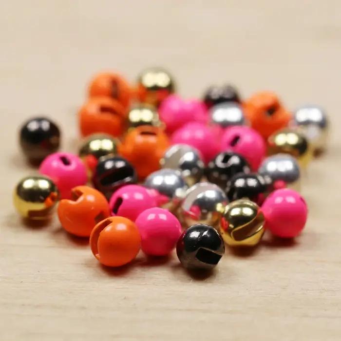 Vampfly 20 pièces perles de tungstène à fente perles de gabarit pour gabarit nymphe humide Euro nymp
