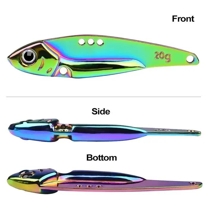 Leurre à lame Vib en métal 7/10/12/14/15/18/25G appâts vibrants coulants Vibe Swimbait pour la pêche
