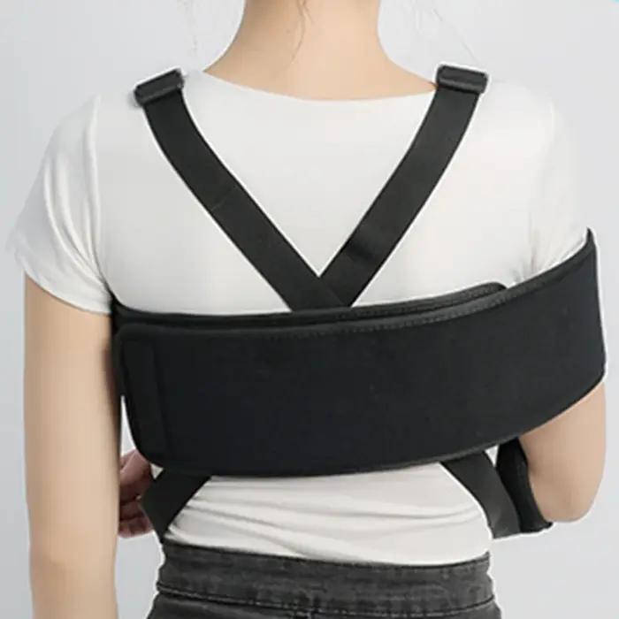 Attelle d'épaule transparente pour immobilisation et soulagement de la douleur occasion fracture entorse blessure récupération convalescence sportive cadeau pour femme homme