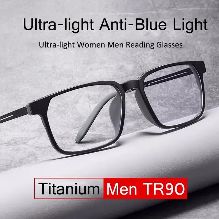 Lunettes de lecture en titane pur pour hommes et femmes