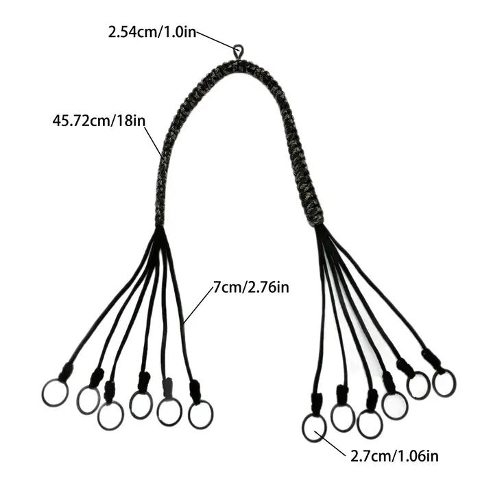 Porte-appel canard paracord lanière porte-calls avec boucles pour chasse oies cerfs