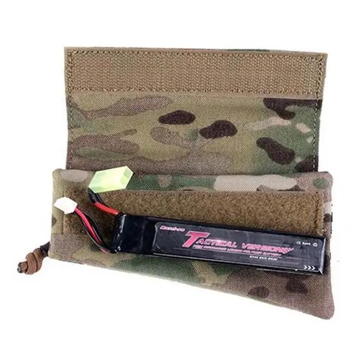 Poche de crosse tactique AK pour chasse - Support batterie arrière et rangement accessoires de fusil