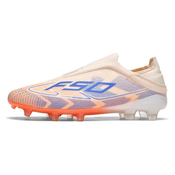 Chaussures de Football pour hommes, baskets confortables TF/FG, cloutées, résistantes à la société,