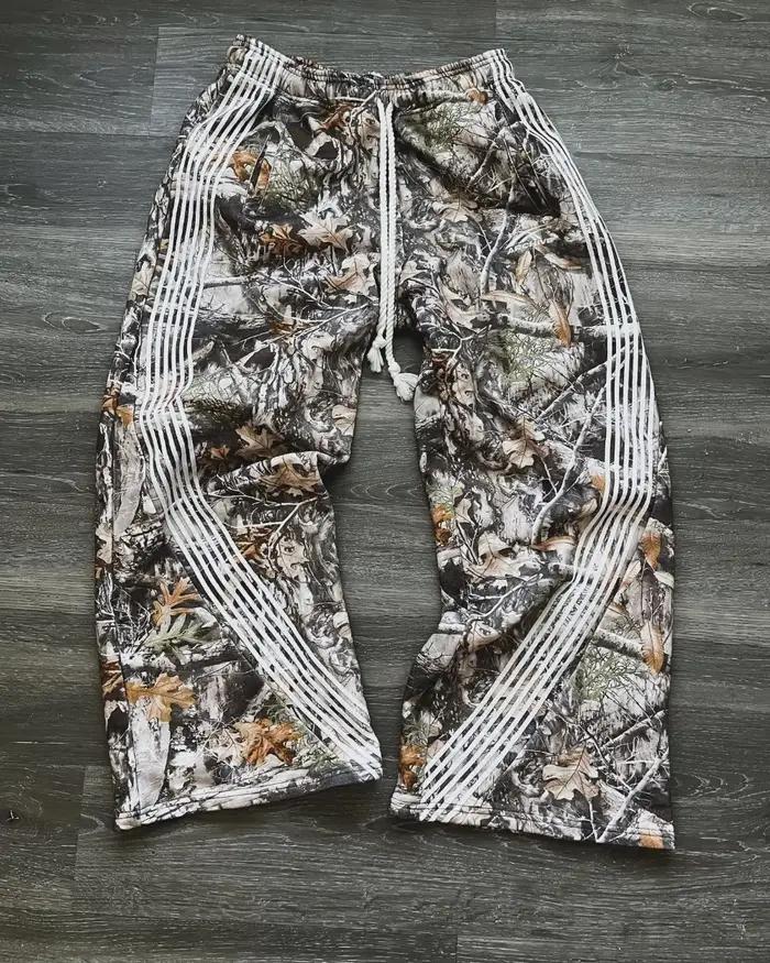 Pantalon camouflage rétro Y2k loose gothique Harajuku mixte qualité supérieure jogging cordon