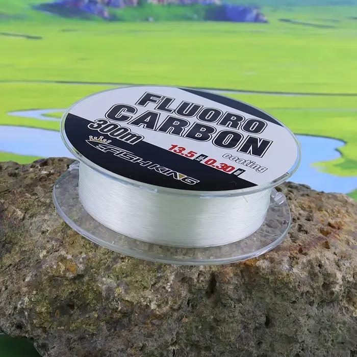 Ligne de pêche en Nylon Monofilament avec revêtement en carbone fluoré