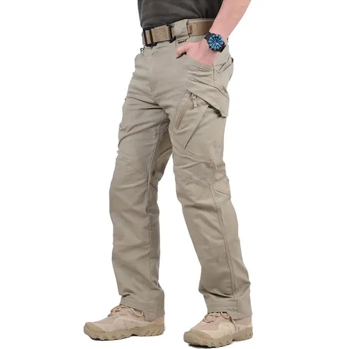 IX9 City – pantalon Cargo tactique pour hommes, en coton extensible, militaire de travail, Flexible,