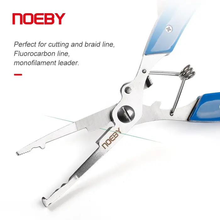 NOEBY – pince de pêche multifonctionnelle en acier inoxydable, ligne de coupe, anneau fendu, outil p