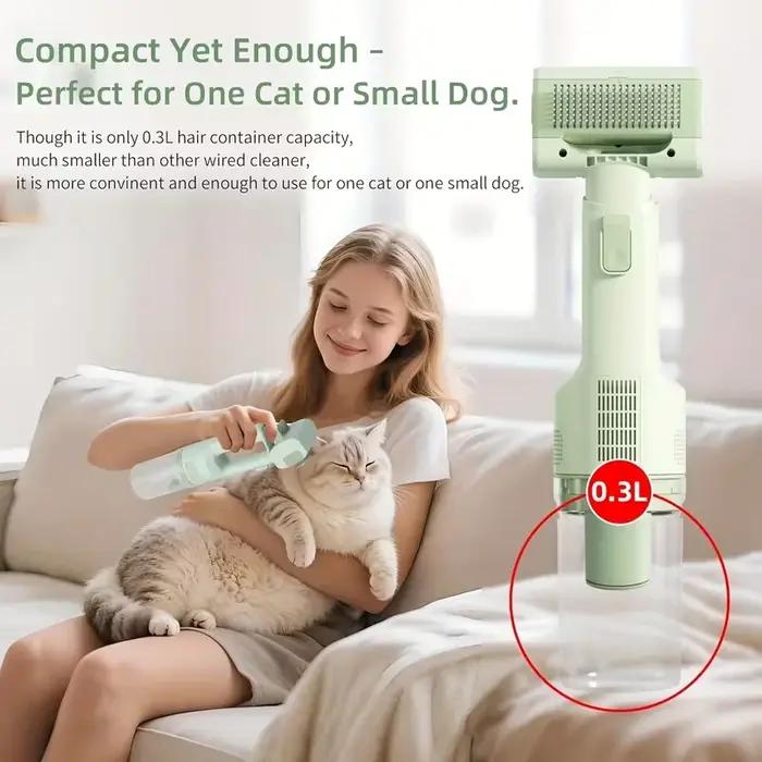 Aspirateur de toilettage pour chat 5 brosses Kit